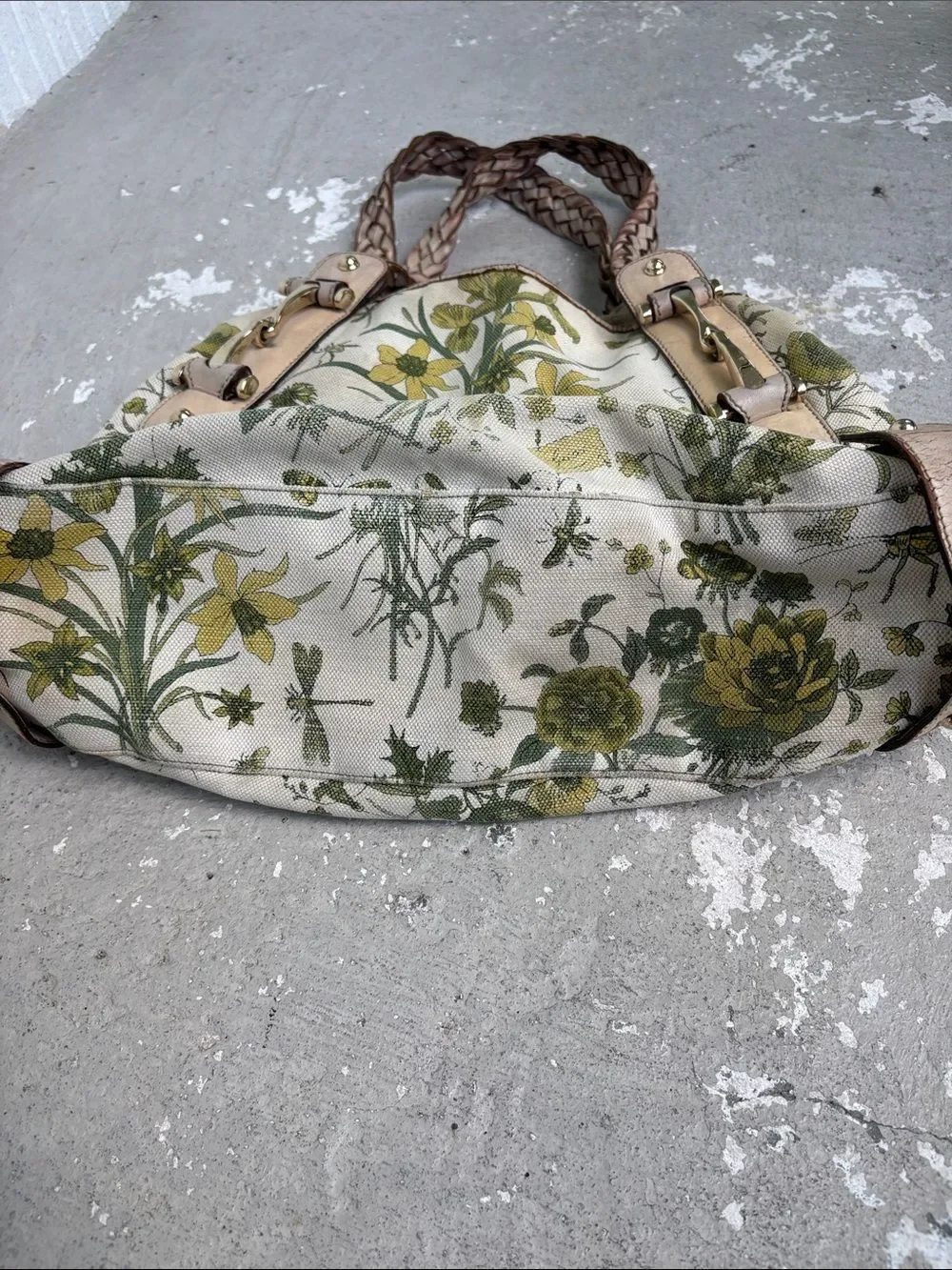 Gucci canvas floral Pelham Bag